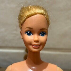 Vintage Barbie Body 1966 Mattel Twist & Turn Doll Blue Eyes Blonde Taiwan 1978 4